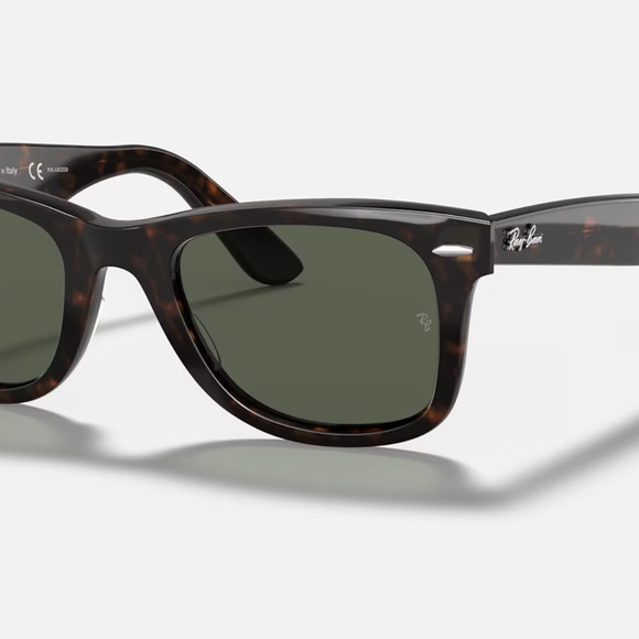 Ray-Ban Original Wayfarer polarized sunglasses (RB2140). Tortoise shell/green - Picture 6 of 12